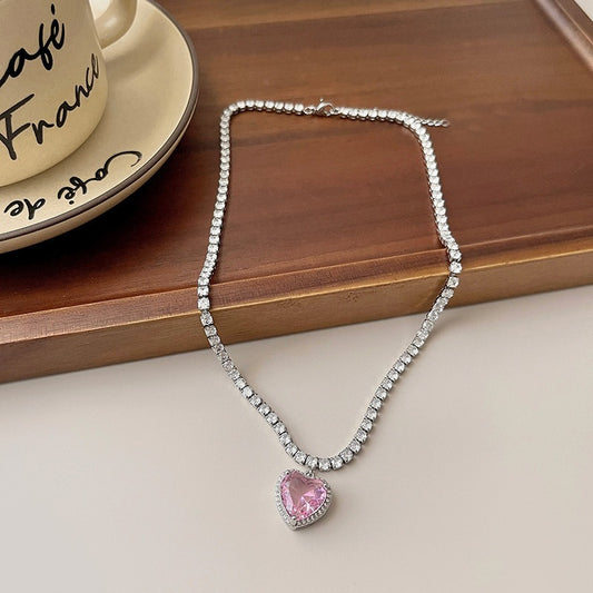 Collar de amor en rosa
