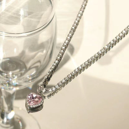 Collar de amor en rosa